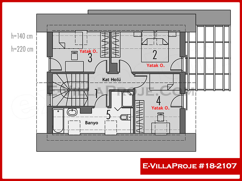 Gazbeton Çelik Ev 142 m² Dubleks (4+1) - Görsel 3