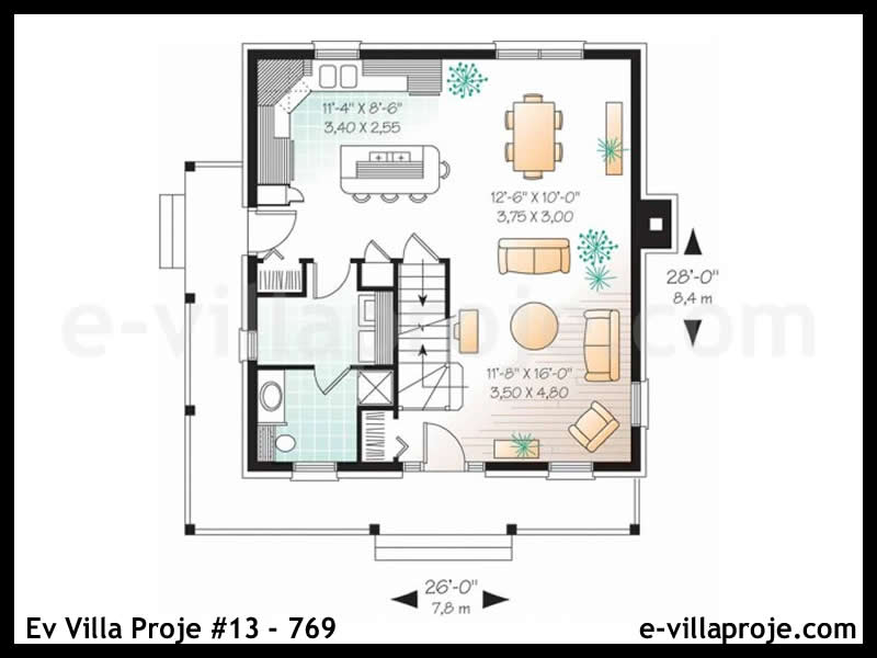 Gazbeton Çelik Ev 142 m² Dubleks (4+1) - Görsel 2