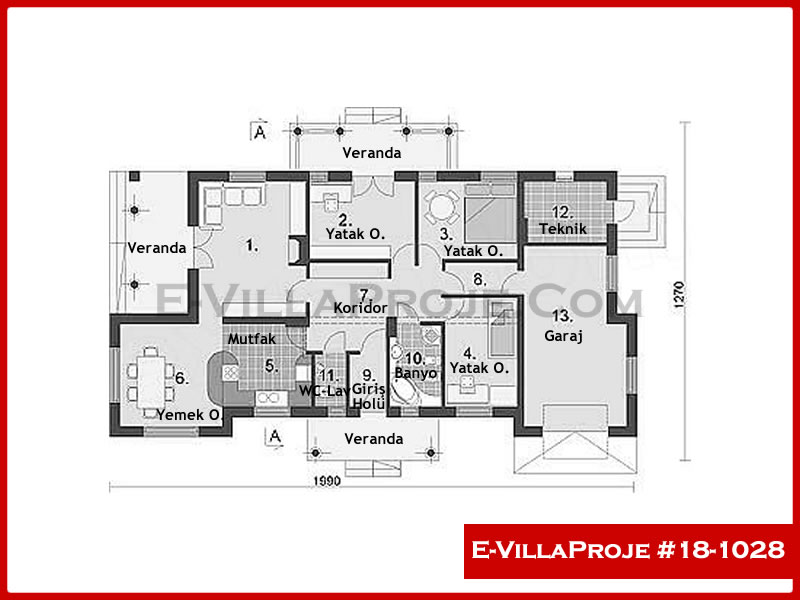 Gazbeton Çelik Ev 142 m² Tek Katlı (4+1) - Görsel 2