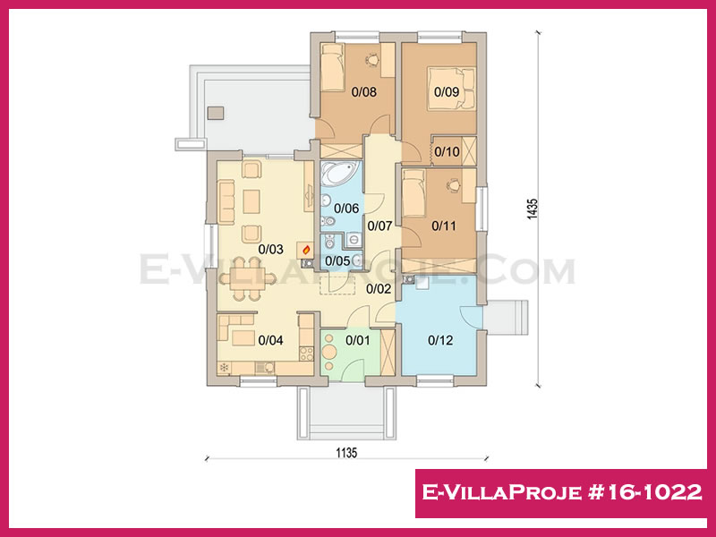 Gazbeton Çelik Ev 142 m² Tek Katlı (4+1) - Görsel 2