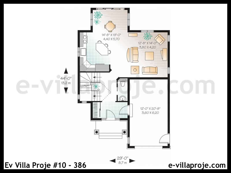 Gazbeton Çelik Ev 143 m² Dubleks (4+1) - Görsel 2