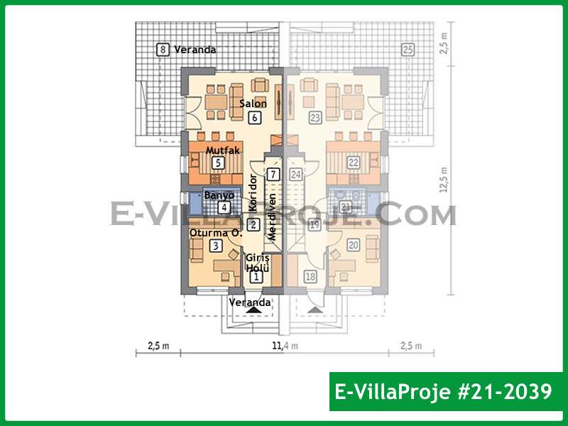Gazbeton Çelik Ev 143 m² Dubleks (4+1) - Görsel 2