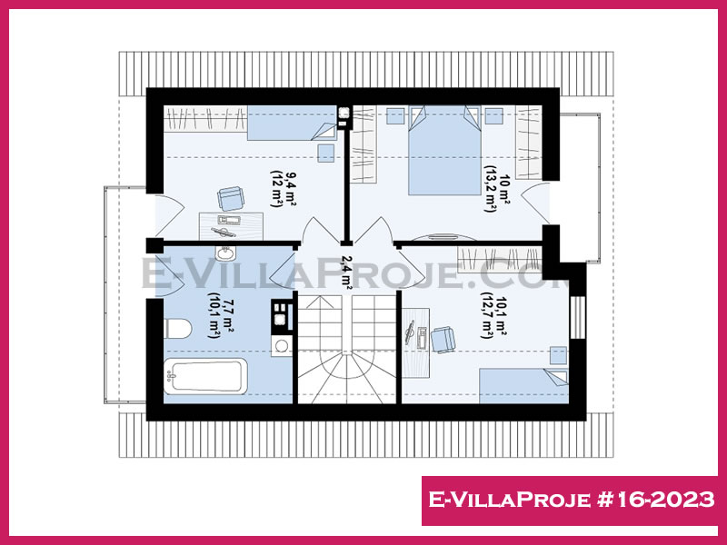 Gazbeton Çelik Ev 143 m² Dubleks (4+1) - Görsel 3