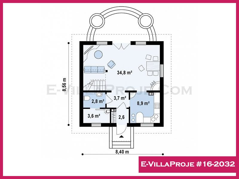 Gazbeton Çelik Ev 144 m² Dubleks (4+1) - Görsel 2