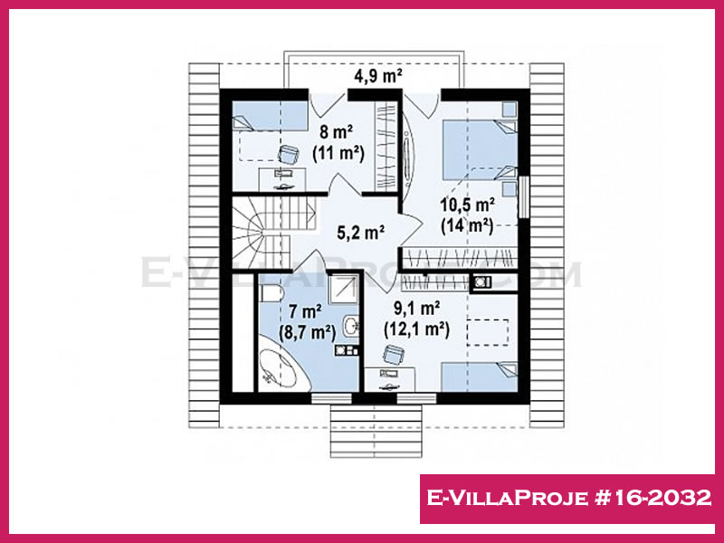 Gazbeton Çelik Ev 144 m² Dubleks (4+1) - Görsel 3