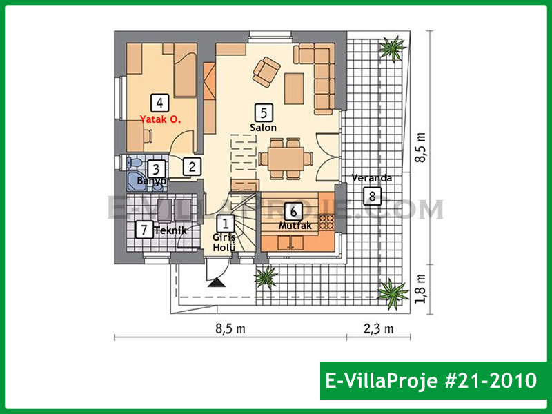 Gazbeton Çelik Ev 144 m² Dubleks (4+1) - Görsel 2