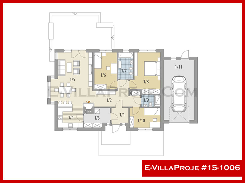 Gazbeton Çelik Ev 144 m² Tek Katlı (4+1) - Görsel 2