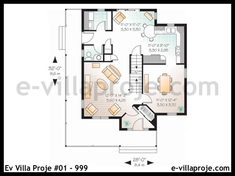 Gazbeton Çelik Ev 145 m² Dubleks (4+1) - Görsel 2
