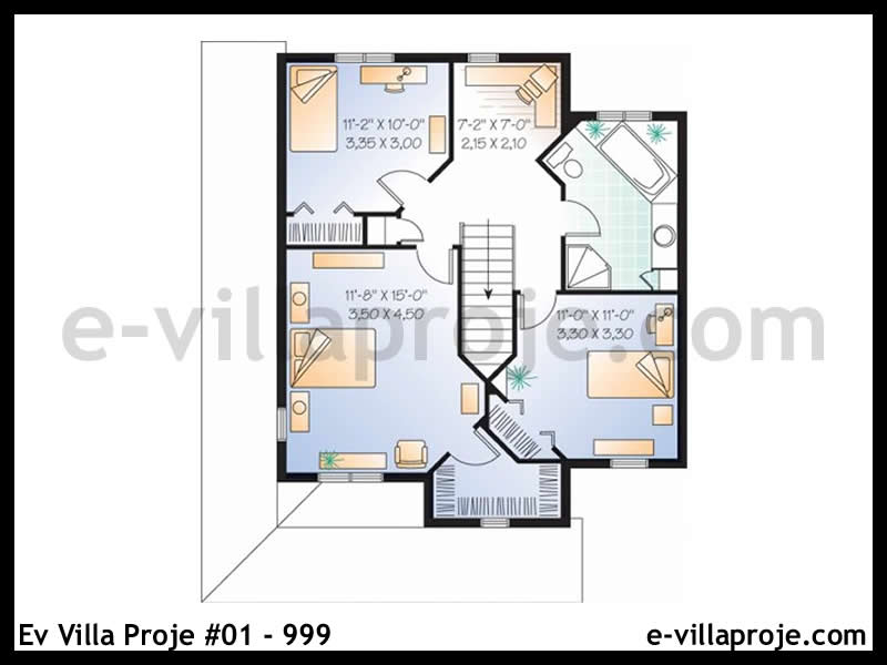 Gazbeton Çelik Ev 145 m² Dubleks (4+1) - Görsel 3