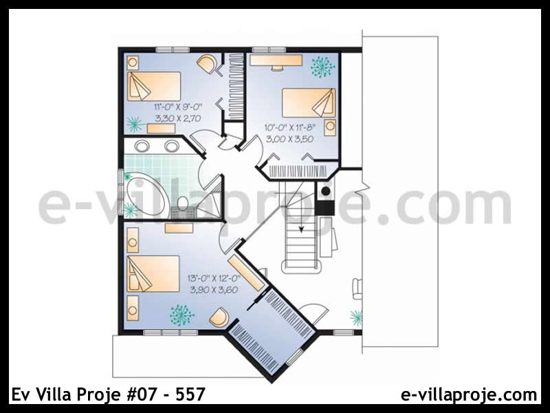 Gazbeton Çelik Ev 145 m² Dubleks (4+1) - Görsel 3
