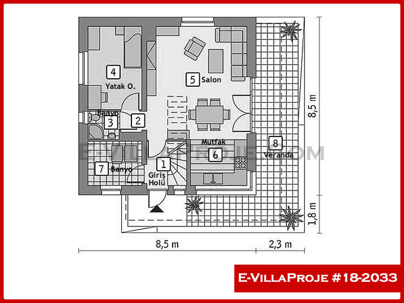 Gazbeton Çelik Ev 145 m² Dubleks (4+1) - Görsel 2