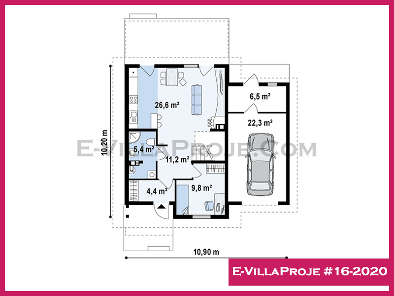 Gazbeton Çelik Ev 145 m² Tek Katlı (4+1) - Görsel 2