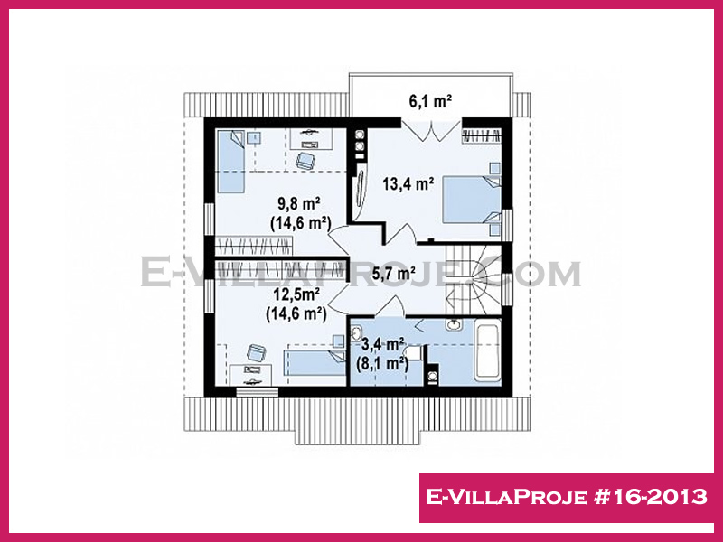 Gazbeton Çelik Ev 146 m² Dubleks (4+1) - Görsel 3