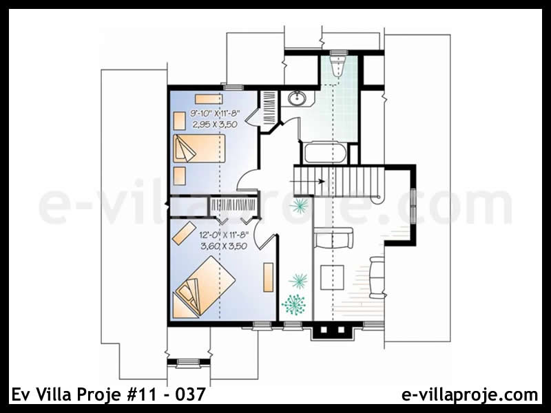 Gazbeton Çelik Ev 147 m² Dubleks (4+1) - Görsel 3