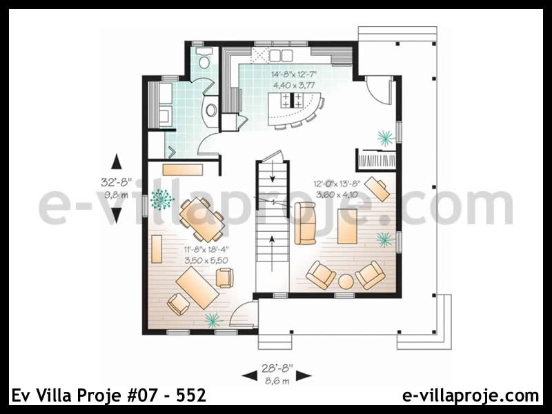 Gazbeton Çelik Ev 147 m² Dubleks (4+1) - Görsel 2