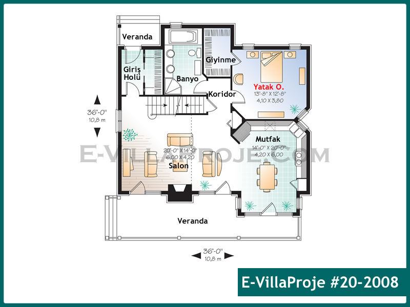 Gazbeton Çelik Ev 147 m² Dubleks (4+1) - Görsel 2