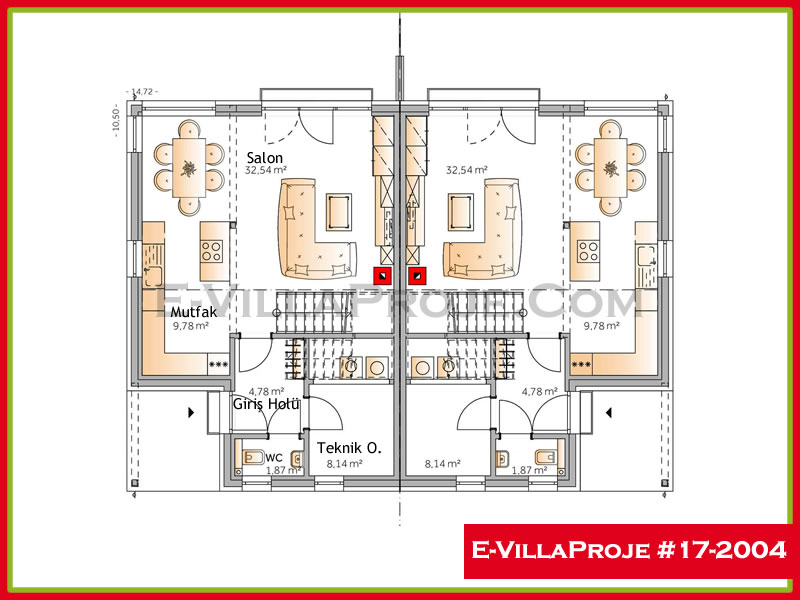 Gazbeton Çelik Ev 147 m² Dubleks (4+1) - Görsel 2