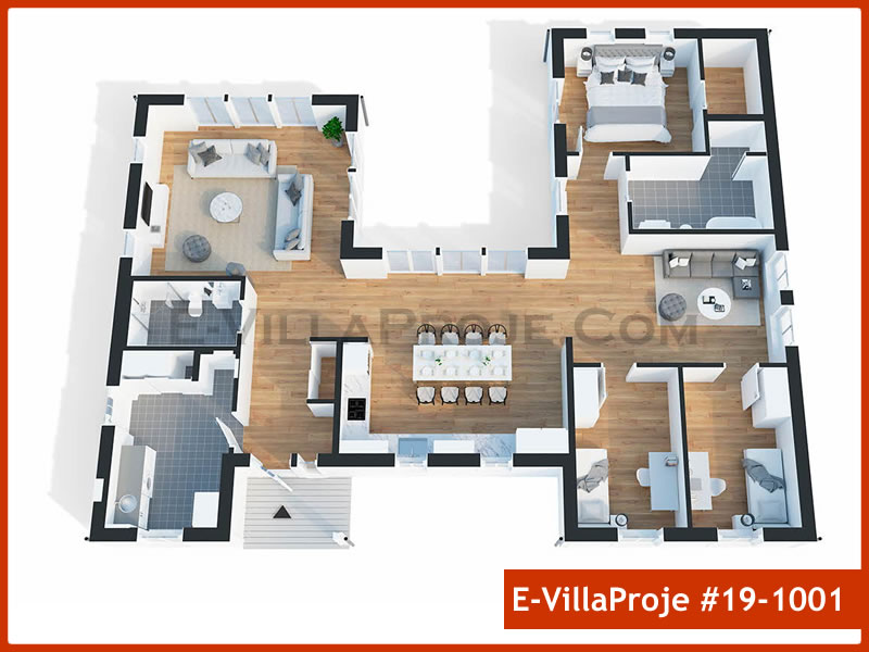 Gazbeton Çelik Ev 147 m² Tek Katlı (4+1) - Görsel 3