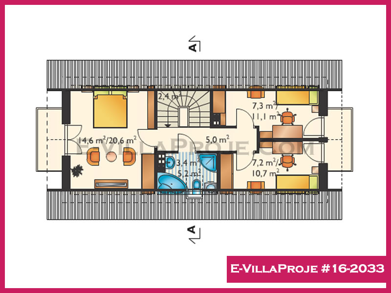 Gazbeton Çelik Ev 148 m² Dubleks (4+1) - Görsel 3