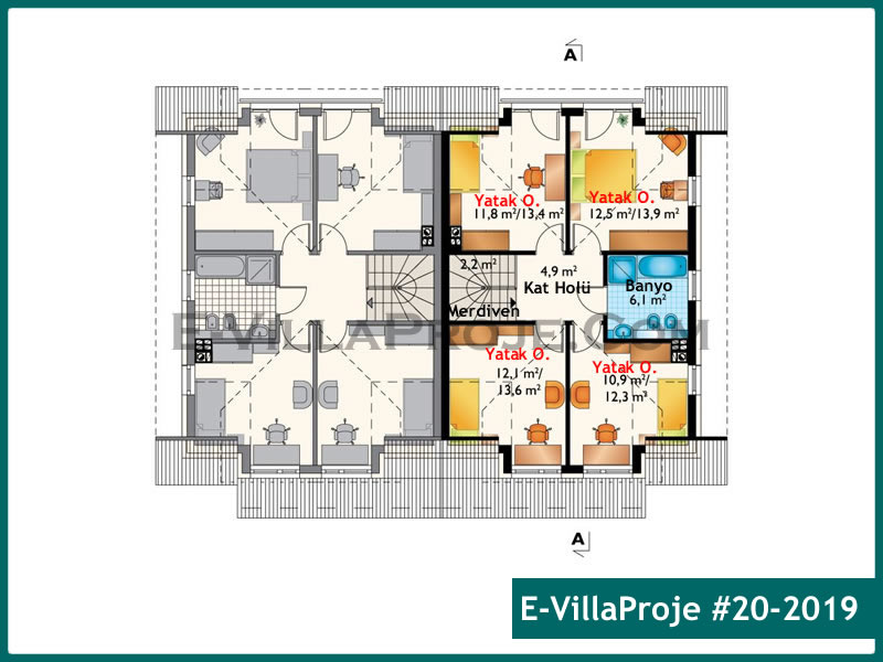 Gazbeton Çelik Ev 148 m² Dubleks (4+1) - Görsel 3
