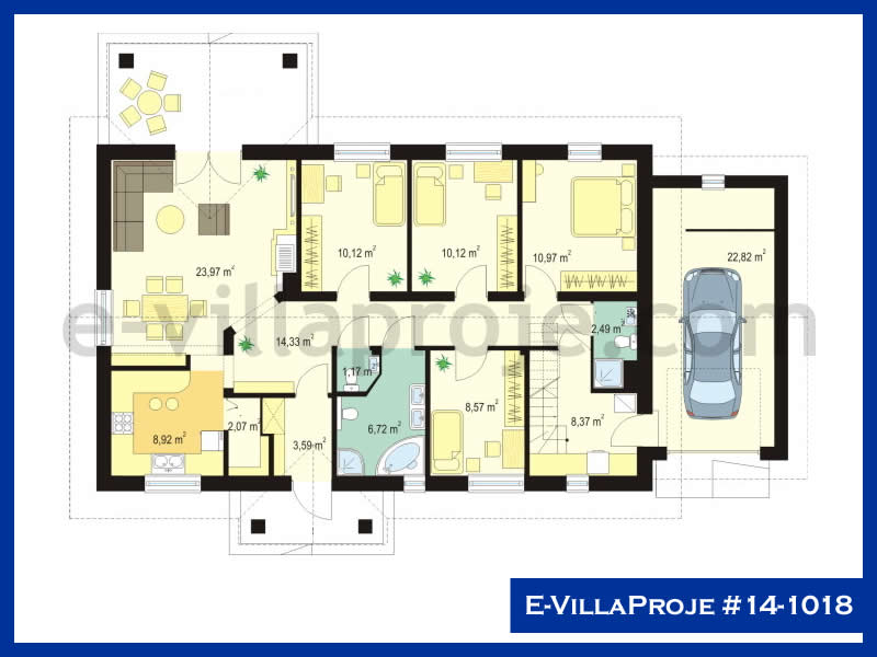 Gazbeton Çelik Ev 148 m² Tek Katlı (4+1) - Görsel 2