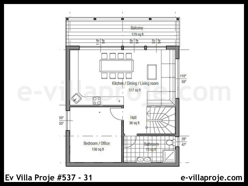 Gazbeton Çelik Ev 148 m² Dubleks (4+1) - Görsel 3