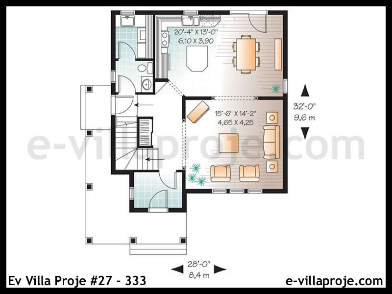 Gazbeton Çelik Ev 150 m² Dubleks (4+1) - Görsel 2