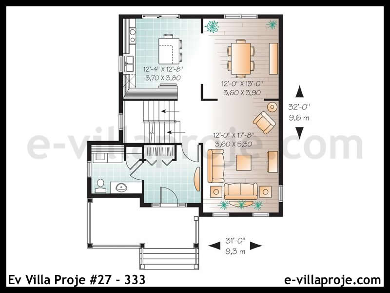 Gazbeton Çelik Ev 150 m² Dubleks (4+1) - Görsel 2