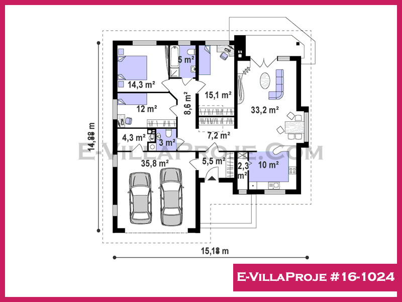 Gazbeton Çelik Ev 150 m² Tek Katlı (4+1) - Görsel 2