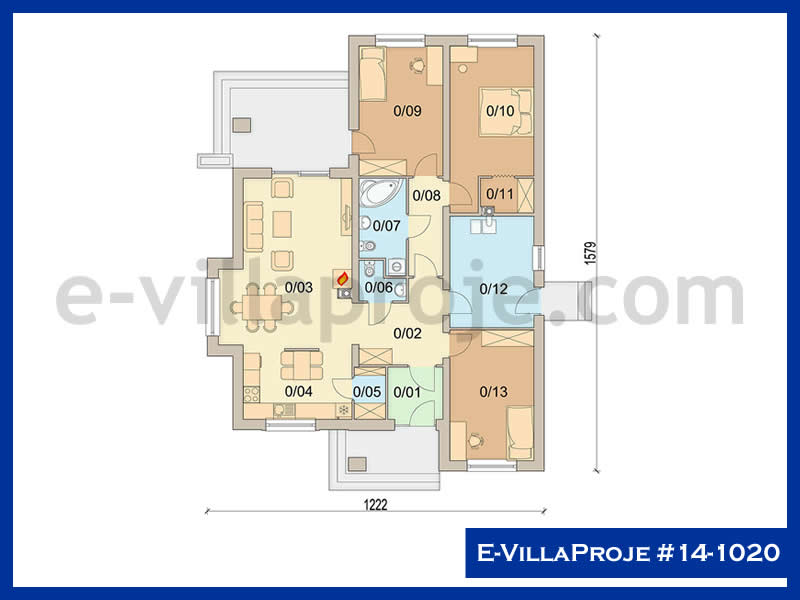 Gazbeton Çelik Ev 150 m² Tek Katlı (4+1) - Görsel 2