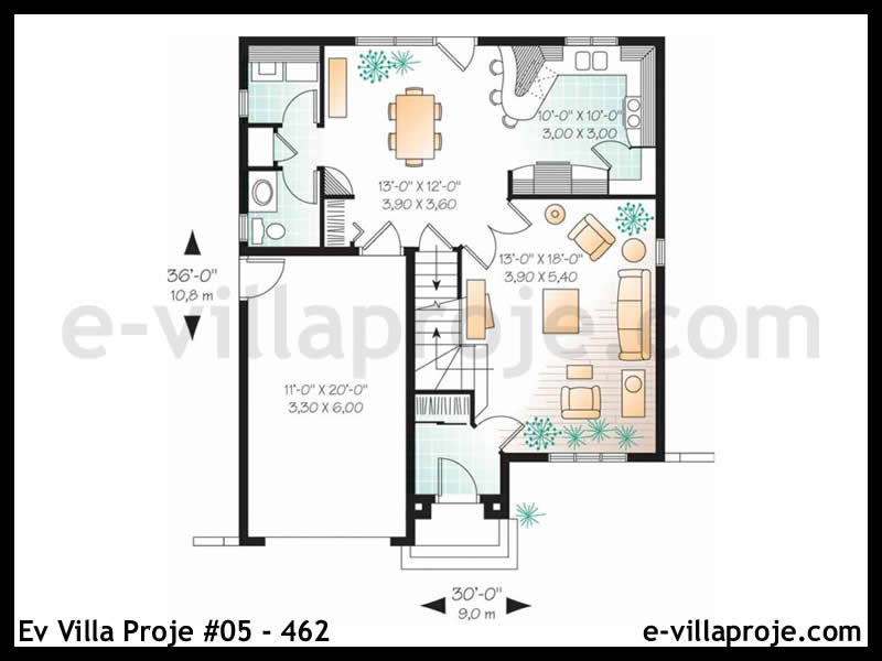 Gazbeton Çelik Ev 152 m² Dubleks (4+1) - Görsel 2