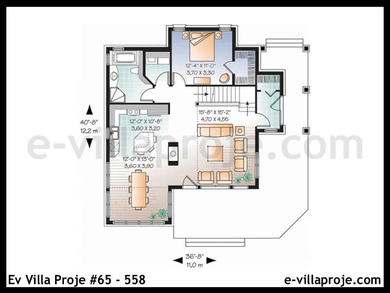 Gazbeton Çelik Ev 152 m² Dubleks (4+1) - Görsel 2