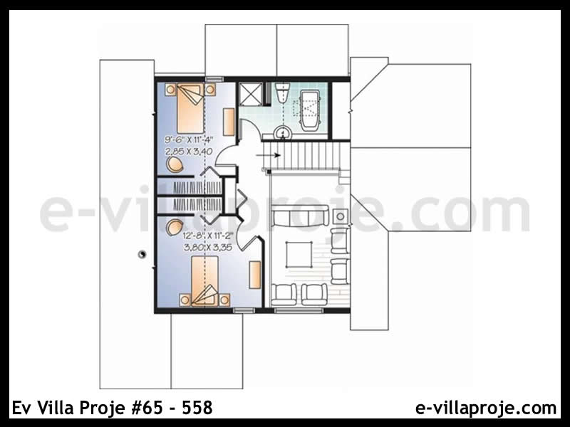 Gazbeton Çelik Ev 152 m² Dubleks (4+1) - Görsel 3