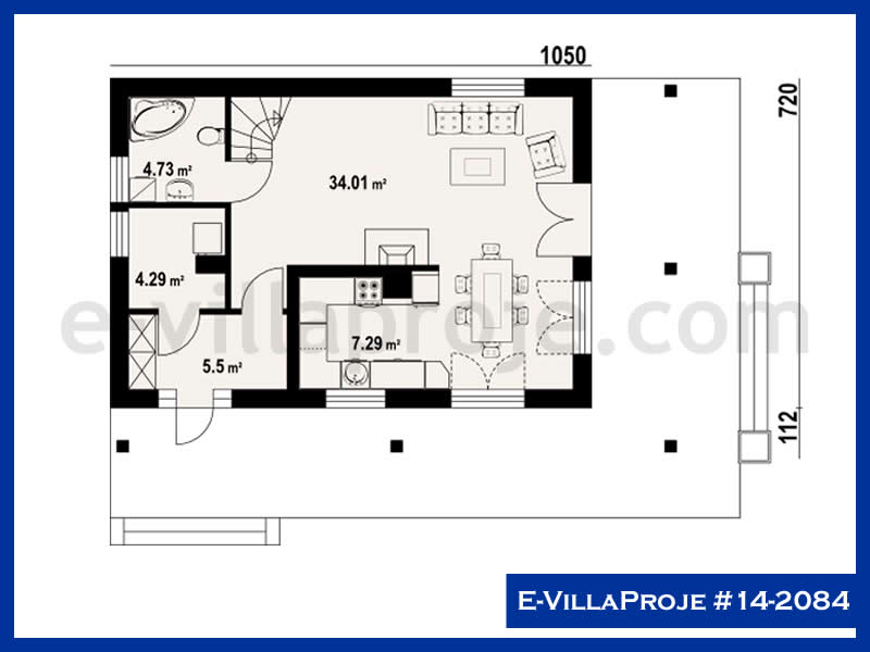 Gazbeton Çelik Ev 152 m² Dubleks (4+1) - Görsel 2