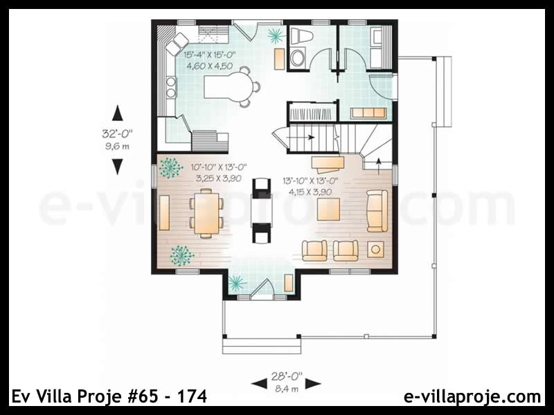 Gazbeton Çelik Ev 152 m² Dubleks (4+1) - Görsel 2