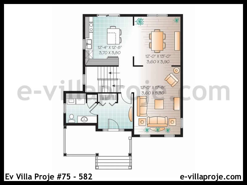 Gazbeton Çelik Ev 152 m² Dubleks (4+1) - Görsel 2