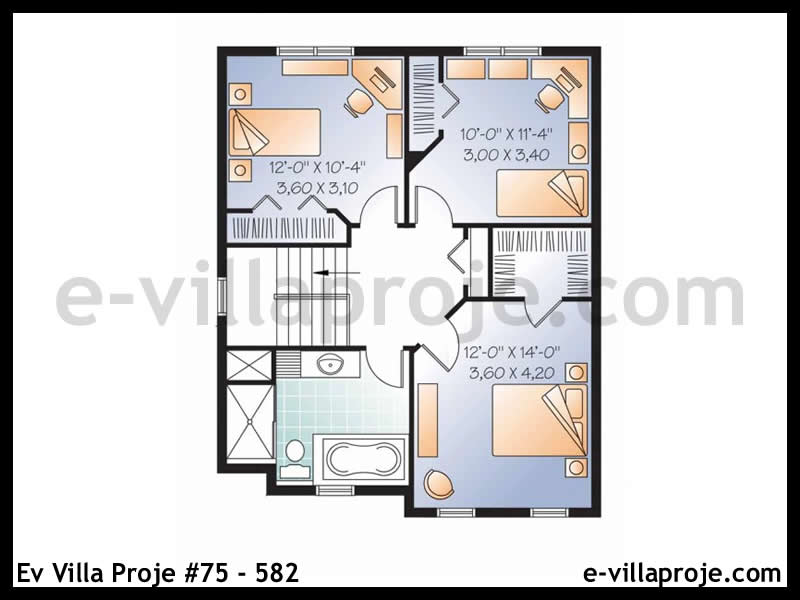 Gazbeton Çelik Ev 152 m² Dubleks (4+1) - Görsel 3