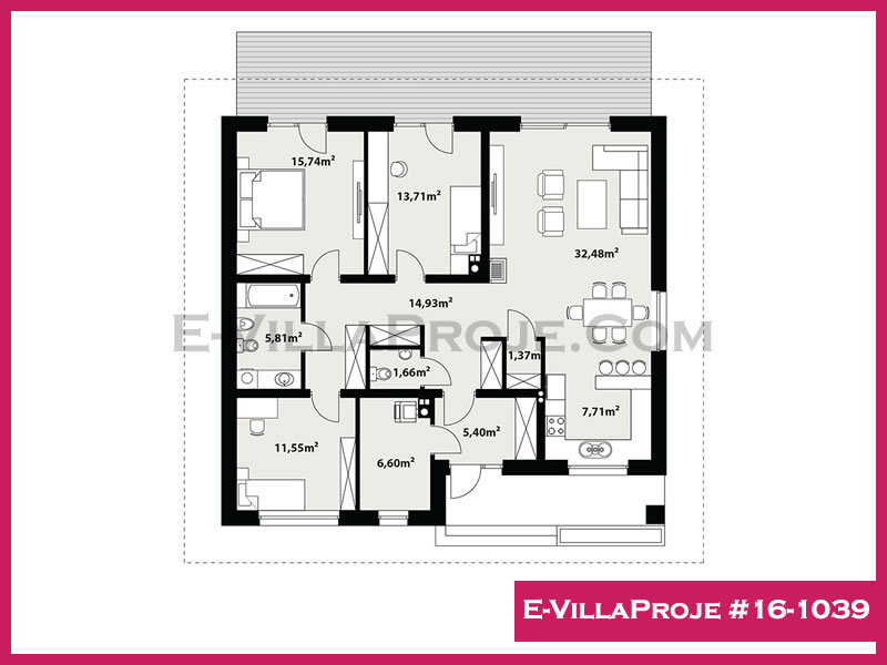 Gazbeton Çelik Ev 152 m² Tek Katlı (4+1) - Görsel 2