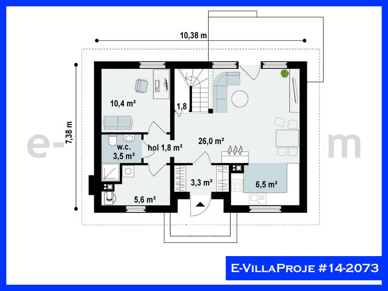 Gazbeton Çelik Ev 154 m² Dubleks (4+1) - Görsel 2