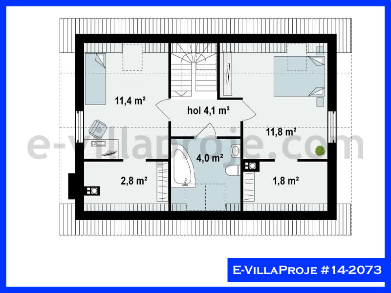 Gazbeton Çelik Ev 154 m² Dubleks (4+1) - Görsel 3