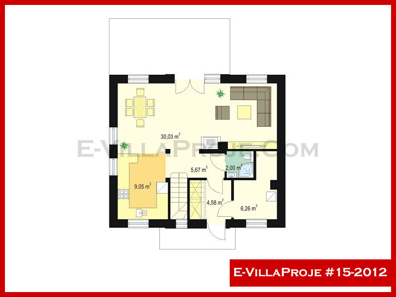 Gazbeton Çelik Ev 154 m² Dubleks (4+1) - Görsel 2