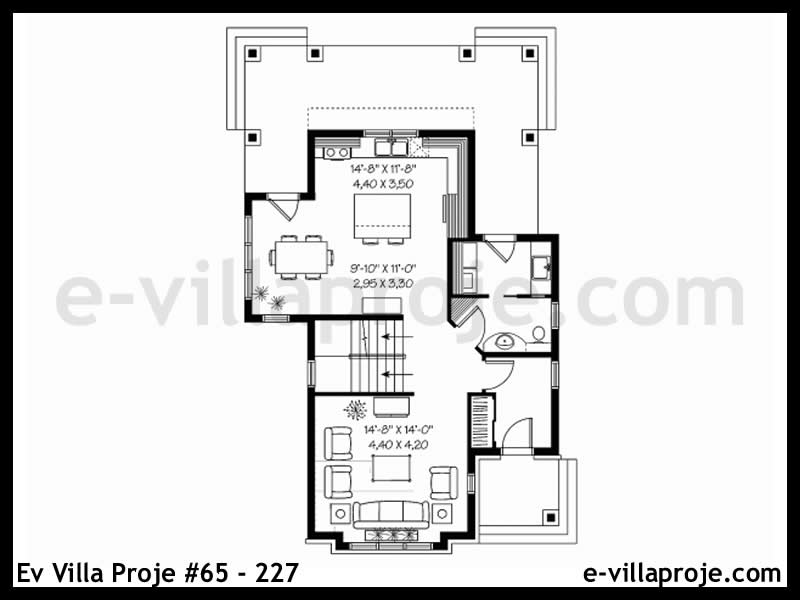Gazbeton Çelik Ev 154 m² Dubleks (4+1) - Görsel 2