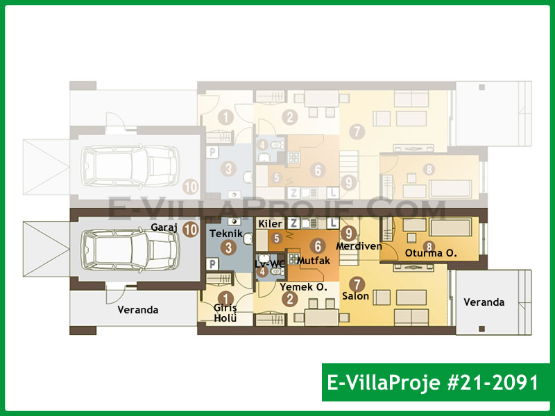 Gazbeton Çelik Ev 154 m² Dubleks (4+1) - Görsel 2