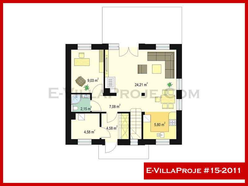Gazbeton Çelik Ev 154 m² Dubleks (4+1) - Görsel 2