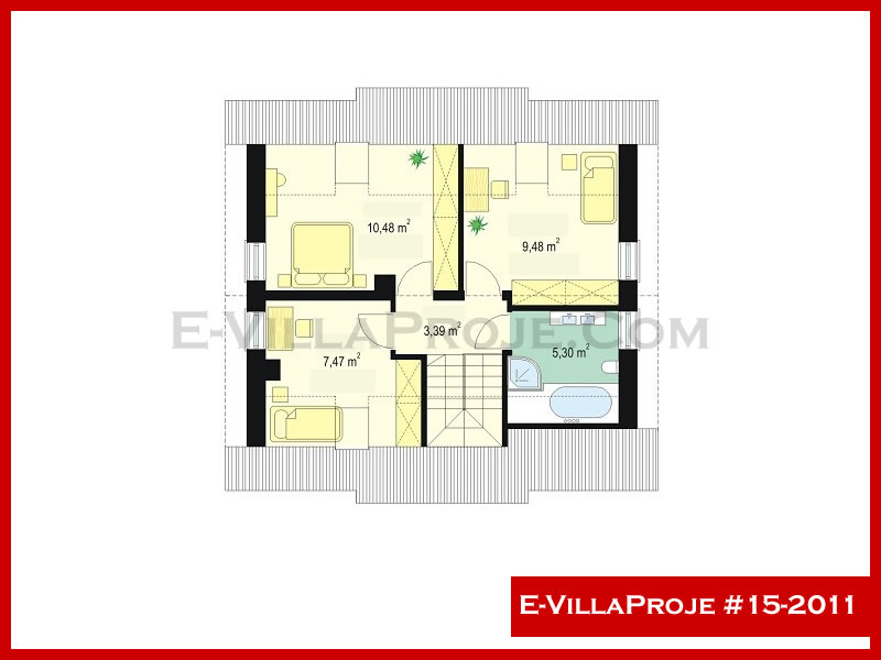 Gazbeton Çelik Ev 154 m² Dubleks (4+1) - Görsel 3