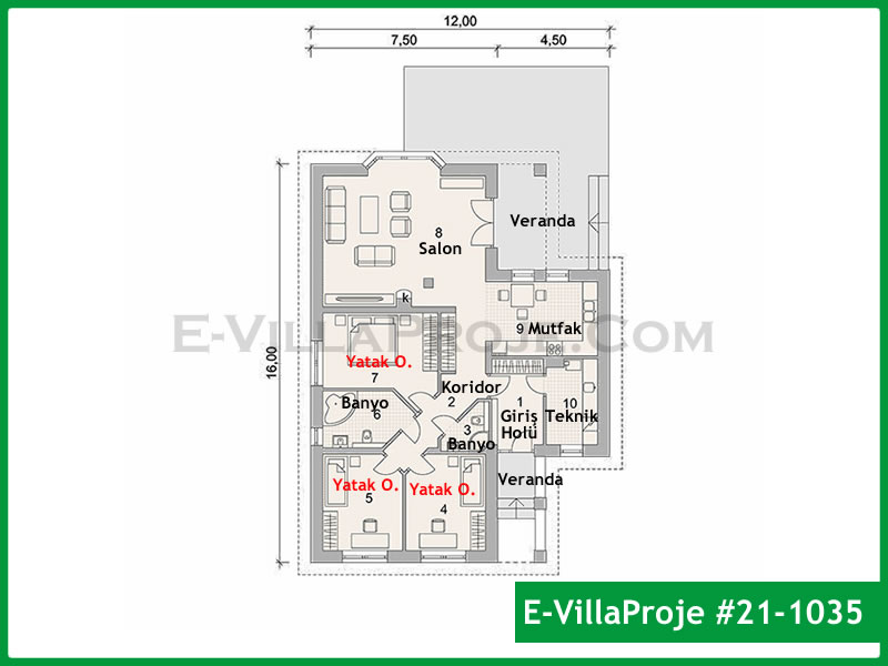 Gazbeton Çelik Ev 155 m² Tek Katlı (4+1) - Görsel 2