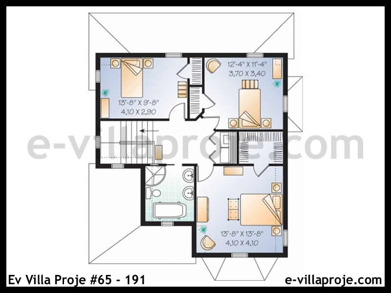 Gazbeton Çelik Ev 157 m² Dubleks (4+1) - Görsel 3