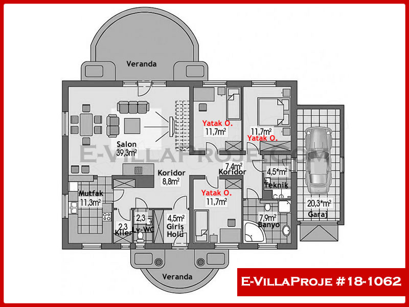 Gazbeton Çelik Ev 157 m² Tek Katlı (4+1) - Görsel 2