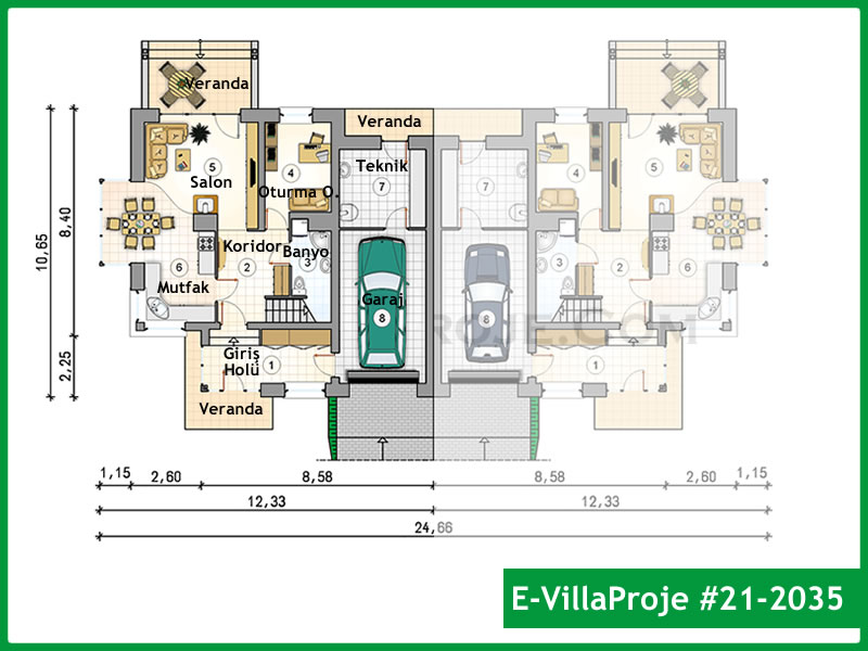 Gazbeton Çelik Ev 158 m² Dubleks (4+1) - Görsel 2