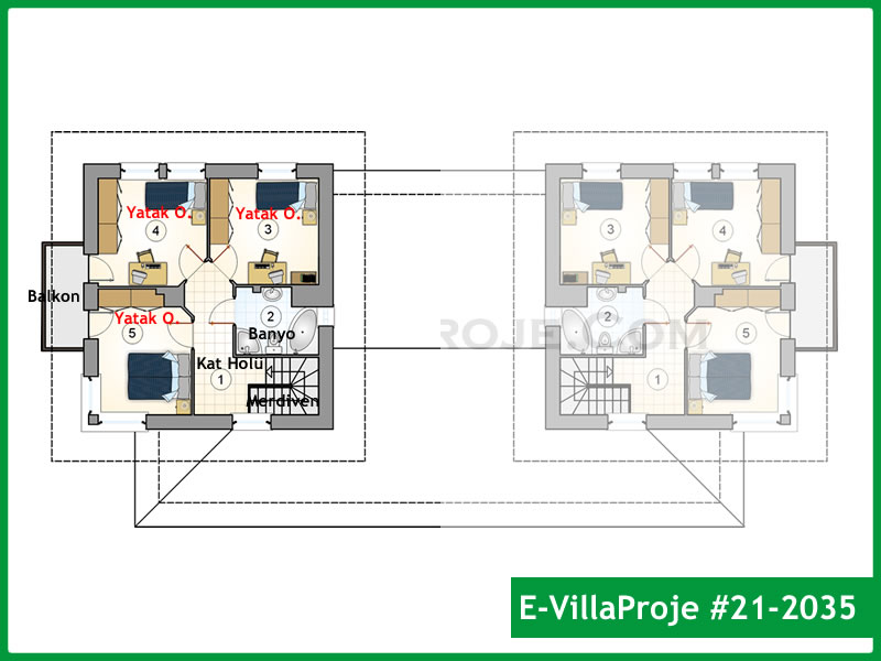 Gazbeton Çelik Ev 158 m² Dubleks (4+1) - Görsel 3
